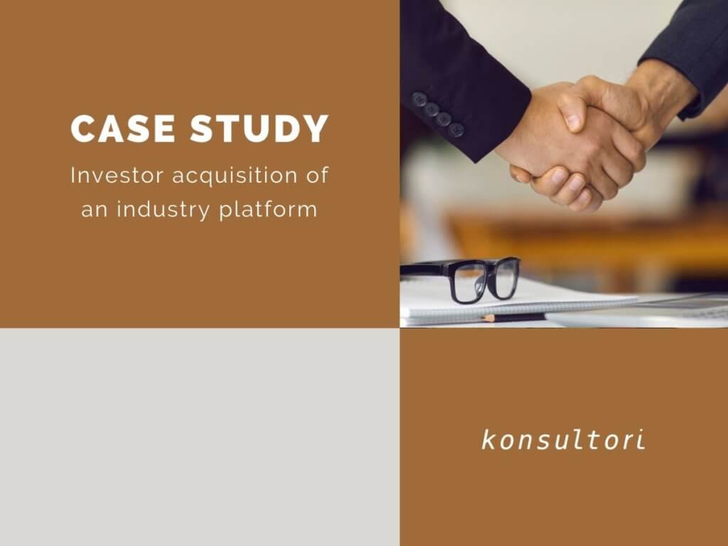 Investor acquisition of an industry platform