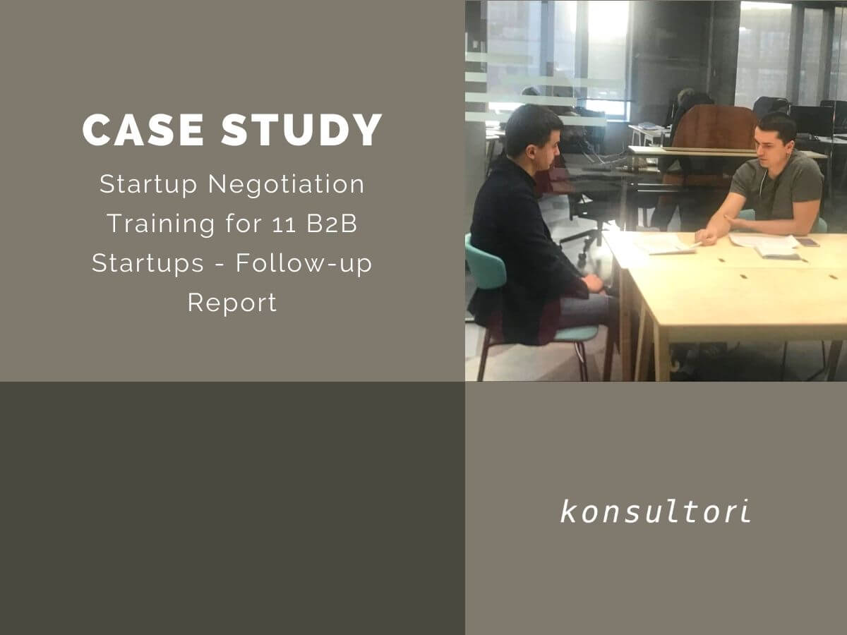 Startup Negotiation Training for 11 B2B Startups - Follow-up Report
