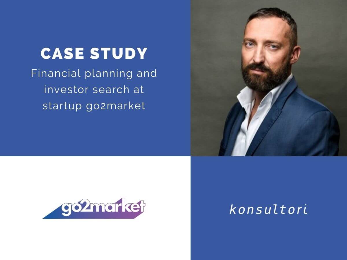 Financial planning and investor search at startup go2market