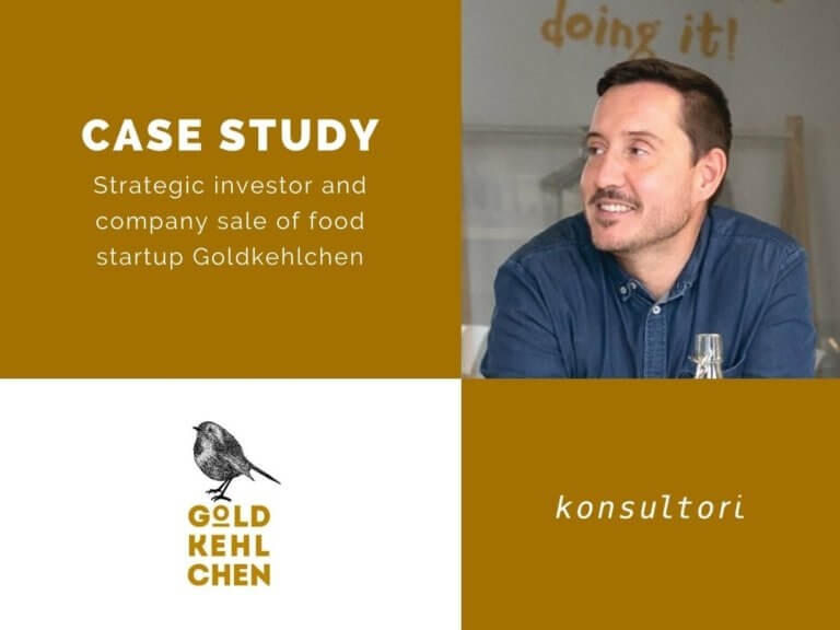 Strategic investor and company sale of food startup Goldkehlchen