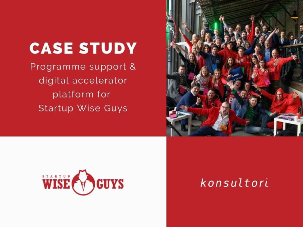 Programme support and digital accelerator platform for Startup Wise Guys