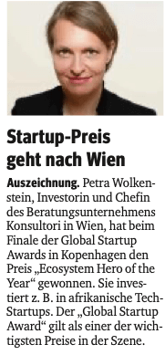 Startup-Preis geht nach Wien