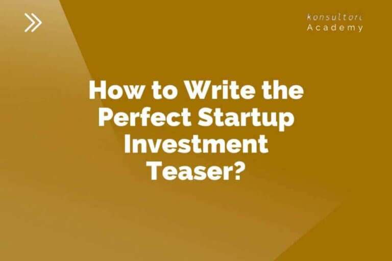 Startup investment teaser