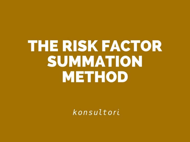 Risk factor summation method