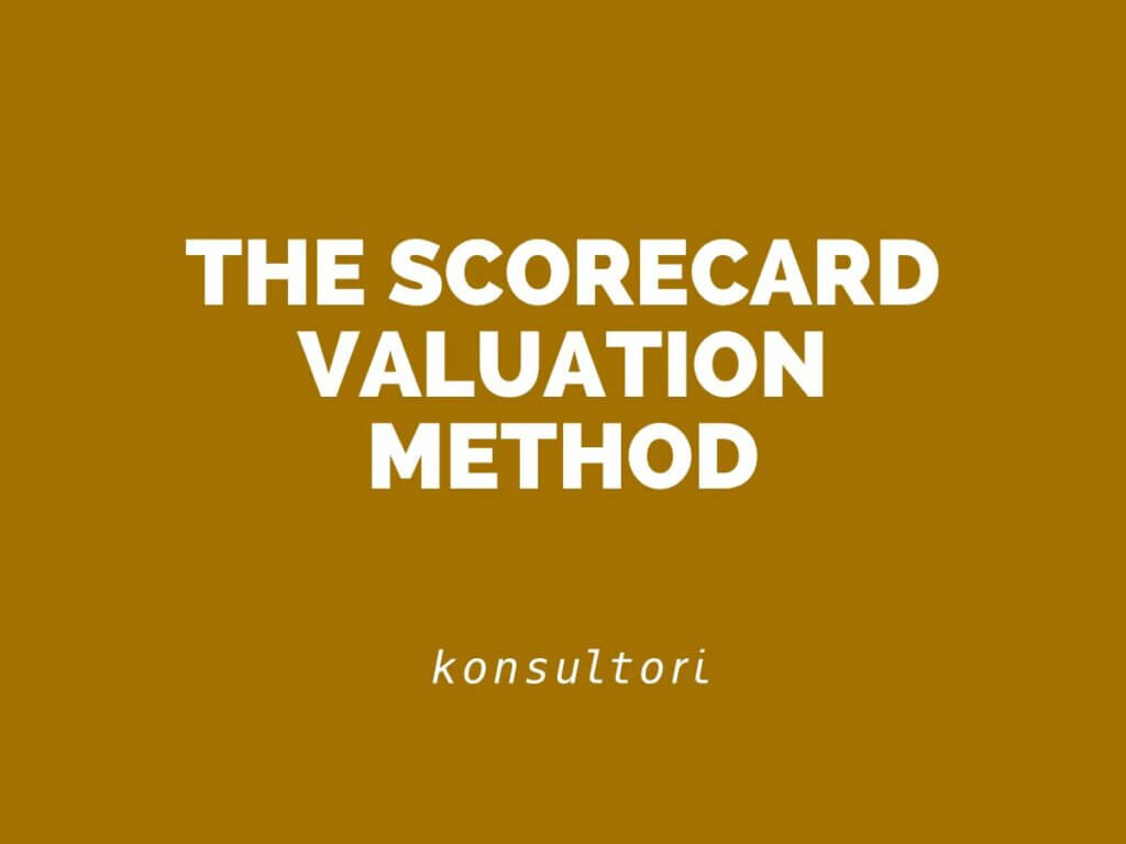 Scorecard valuation method