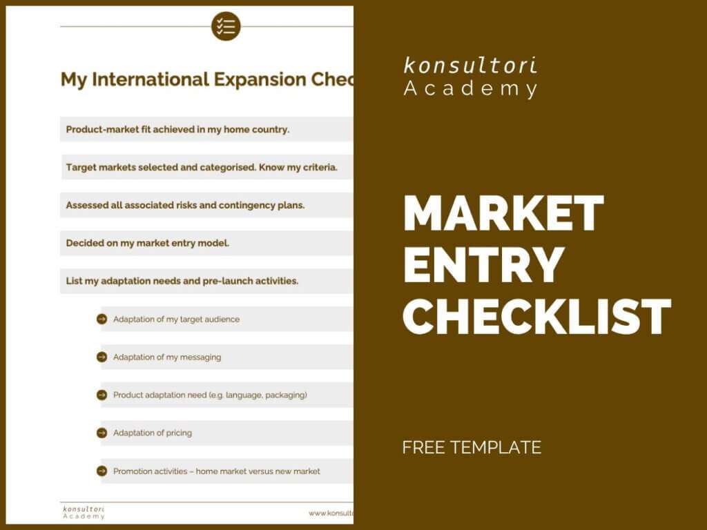 Market Entry Checklist Konsultori