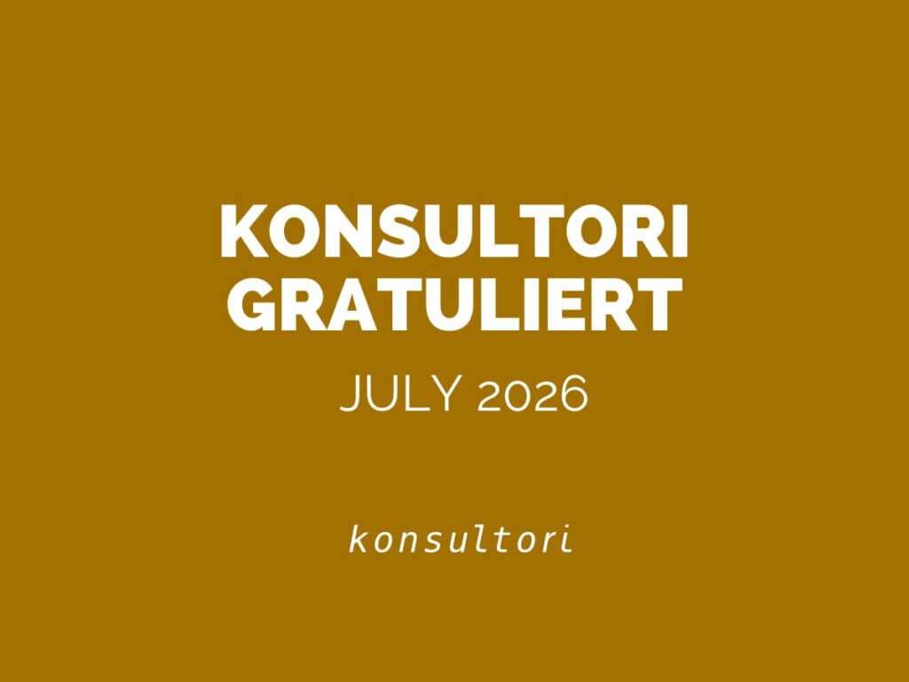Konsultori gratuliert 2026