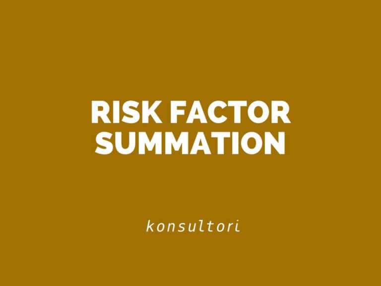 Risk Factor Summation © KONSULTORI